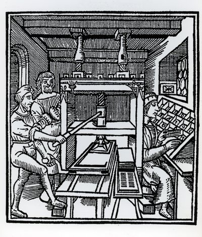 Printing Press by German School